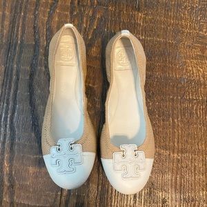 Tory Burch tweed ballet flats size 9